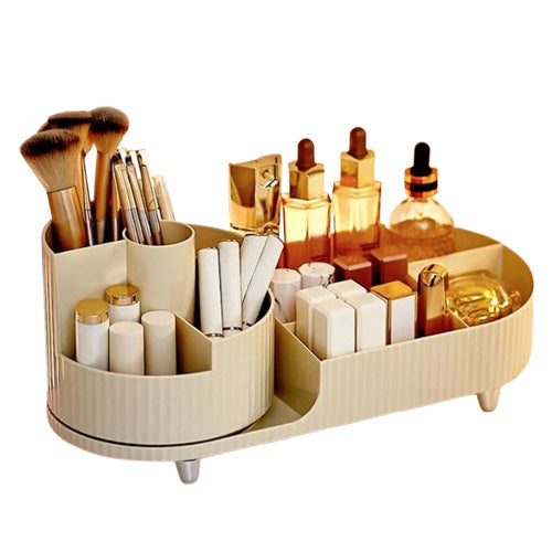 Organisateur cosmétique rotatif avec compartiments